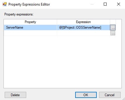 Connection Manager Expressions