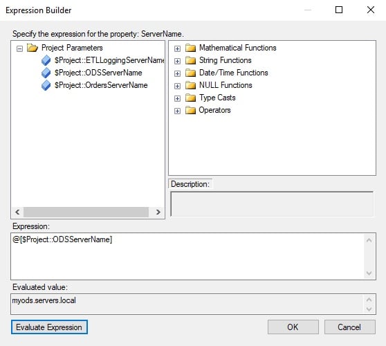 Connection String Expression Builder
