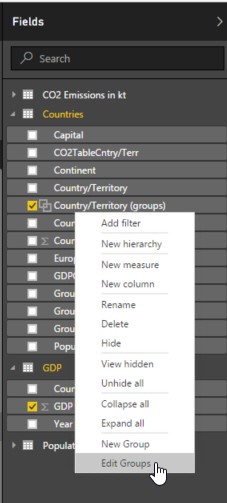 select edit groups