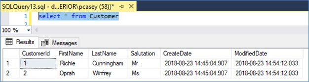 Updated query results