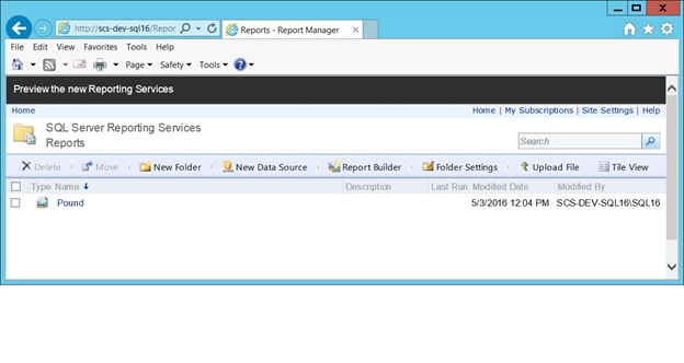SQL Server Reporting Services