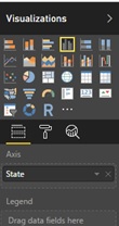 all the visualization option choices
