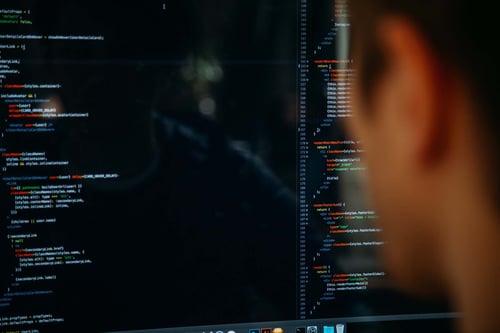 Code on a computer screen