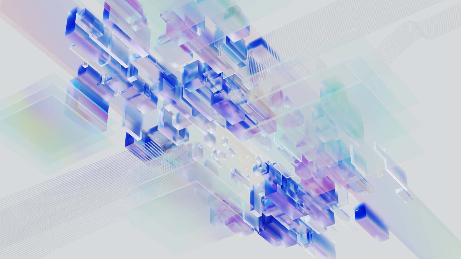 Purple and Blue Abstract