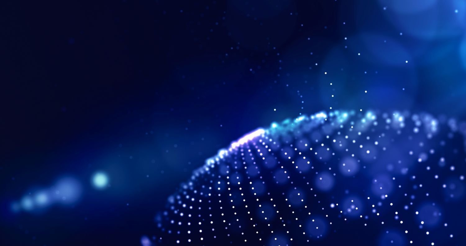 abstract blue fractal