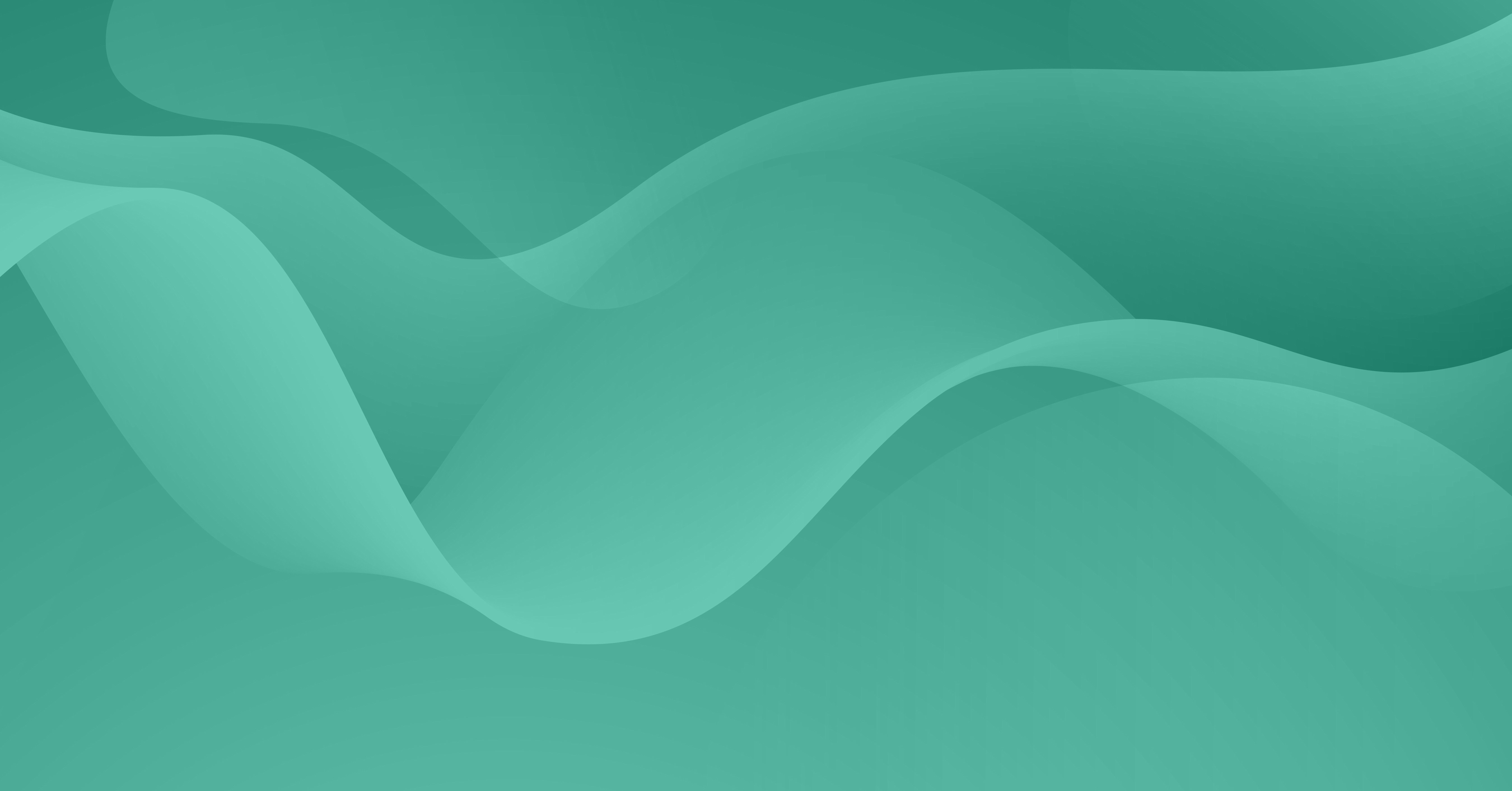Modern abstract wavy swirl background with lines in gradient cool peacock blue tones